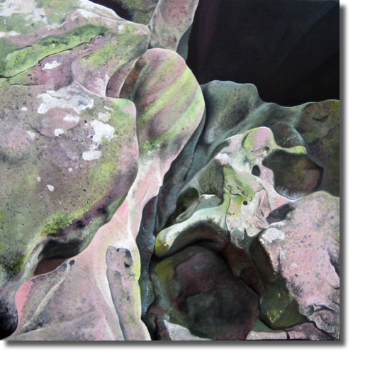 Rock Series 3 No.16 (2006)
50 x 50 cm
oil on canvas